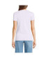 Фото #3 товара Women's Tall Crew Neck Rib T-shirt