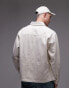 Фото #8 товара Topman long sleeve overshirt in cream