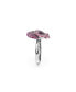 Flower, Multicolored, Rhodium Plated Alice In Wonderland Cocktail Ring