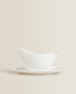 Фото #1 товара Plain bone china gravy boat