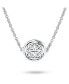 Фото #1 товара Bling Jewelry ancient Round Disc Irish Infinity Love Knot Celtic Medallion Pendant Station Necklace For Women Teen .925 Sterling Silver