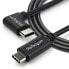 Фото #7 товара StarTech.com Right-Angle USB-C Cable - M/M - 1 m (3 ft.) - USB 2.0 - 1 m - USB C - USB C - USB 2.0 - 480 Mbit/s - Black