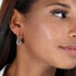 Sparkling steel hoop earrings with Bagliori crystals SAVO08
