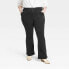 Фото #1 товара Women's Plus Size High-Rise Anywhere Flare Jeans - Knox Rose Black Denim 14W