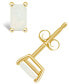 ფოტო #1 პროდუქტის Opal (1/3 ct. t.w.) Stud Earrings in 14K White Gold or 14K White Gold