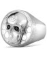 Stainless Steel 3D $kull Statement Ring