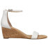 Фото #1 товара VANELi Monir Wedge Womens White Casual Sandals 308157