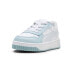 Фото #4 товара Puma Carina Street Perforated Lace Up Toddler Girls Blue, White Sneakers Casual