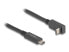 Фото #1 товара Delock USB 10 Gbps Kabel Type-C Stecker zu gewinkelt oben unten 1 - Cable - Digital