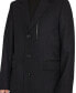 Men's Coat with Faux-Leather Trim