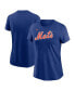 Фото #1 товара Women's Royal New York Mets Wordmark T-Shirt