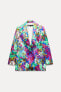 TROPICAL PRINT BLAZER