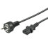 Фото #1 товара Wentronic IEC Cord - 5 m - Black - 5 m - Power plug type F - IEC C13 - H05VV-F3G - 250 V