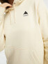 Burton Snowboard Oak pullover hoodie in in cream