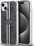 Фото #1 товара Guess Guess GUHCP15SH4PSEGK iPhone 15 / 14 / 13 6.1" czarny/black hardcase IML 4G Gold Stripe