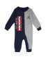 ფოტო #2 პროდუქტის Infant Boys and Girls Navy and Gray Atlanta Braves Halftime Sleeper