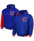 Фото #5 товара Men's Royal Chicago Cubs Reversible Fleece Full-Snap Hoodie Jacket