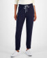 ფოტო #4 პროდუქტის Women's Drawstring Side-Striped Jogger Pants