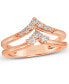 ფოტო #1 პროდუქტის Ring Featuring (1/3 ct. t.w.) Nude Diamonds™ Set in 14K Rose Gold