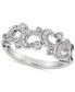 ფოტო #1 პროდუქტის Vanilla Diamond Filigree Ring (1/6 ct. t.w.) in Platinum