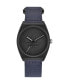 Unisex Three Hand Project Two Blue Fabric Fastwrap Watch 38mm