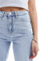 Фото #8 товара Vero Moda high rise wide leg jeans in light blue wash