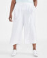 Plus Size Linen Drawstring Capri Pants, Created for Macy's