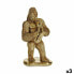 Decorative Figure Gorilla Saxophone Golden 18,5 x 38,8 x 22 cm (3 Units)