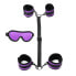 Фото #3 товара Hand to Ankle Cuffs with Mask Adjustable Purple