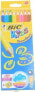 Bic KREDKI OŁÓWKOWE BIC KIDS SUPERSOFT PUDEŁKO 8 SZT + TEMPERÓWKA - 895921