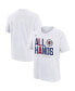 Фото #1 товара Men's and Women's White LA Clippers 2024 NBA Playoffs Mantra T-Shirt