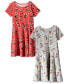 Фото #1 товара Платье для малышей Disney Minnie Mouse Mickey Mouse 2 шт. красное / серое