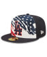 Фото #2 товара Men's Navy Los Angeles Dodgers 2022 4th of July On-Field 59FIFTY Fitted Hat