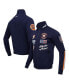 ფოტო #1 პროდუქტის Men's Navy Houston Astros Fast Lane Full-Zip Track Jacket