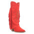 Фото #2 товара Dingo Spirit Trail Studded Snip Toe Cowboy Womens Red Casual Boots DI199-600