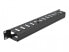 Фото #2 товара Delock 66550 - Cable management panel - Black - Metal - 1U - 48.3 cm (19") - 70 mm