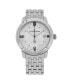 Men's Macedon Silver-tone Stainless Steel , Silver-Tone Dial , 40mm Round Watch