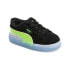 Фото #2 товара Puma Suede Slime Slip On Toddler Boys Black Sneakers Casual Shoes 39111301
