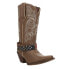 Фото #2 товара Durango Crush Flag Accessory Cowboy Snip Toe Womens Brown Casual Boots DRD0208