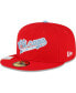 Фото #4 товара Men's Red Chicago White Sox City Flag 59FIFTY Fitted Hat