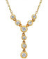 ფოტო #1 პროდუქტის Energy Diamond Lariat Necklace (1/4 ct. t.w.) in 14k White or Yellow Gold