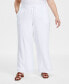 Plus Size Gauze Drawstring Pants, Created for Macy's