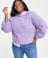 Фото #1 товара Plus Size Marled Bouclé Sweater, Created for Macy's