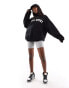 Фото #4 товара Kaiia sport logo oversized sweatshirt in black