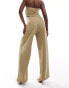 Фото #5 товара ASOS DESIGN co-ord wide leg trousers in khaki