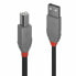 Фото #1 товара Кабель USB A — USB B LINDY 36672 Чёрный 1 m