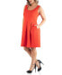 ფოტო #3 პროდუქტის Women's Plus Size Sleeveless Dress