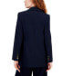 Фото #2 товара Women's Peak-Lapel Long-Sleeve Button-Front Blazer