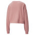 Фото #4 товара Puma Train French Terry Crew Neck Long Sleeve Sweatshirt Womens Pink Coats Jacke