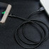 Mocny kabel przewód w oplocie USB microUSB 2.4A 1m czarny